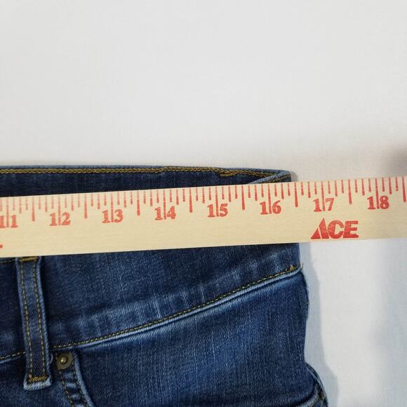 Spanx Shape Jeans Size XL Petite 20327Q Everywhere Flare Raw Hem Midnight Shade - Picture 7 of 10